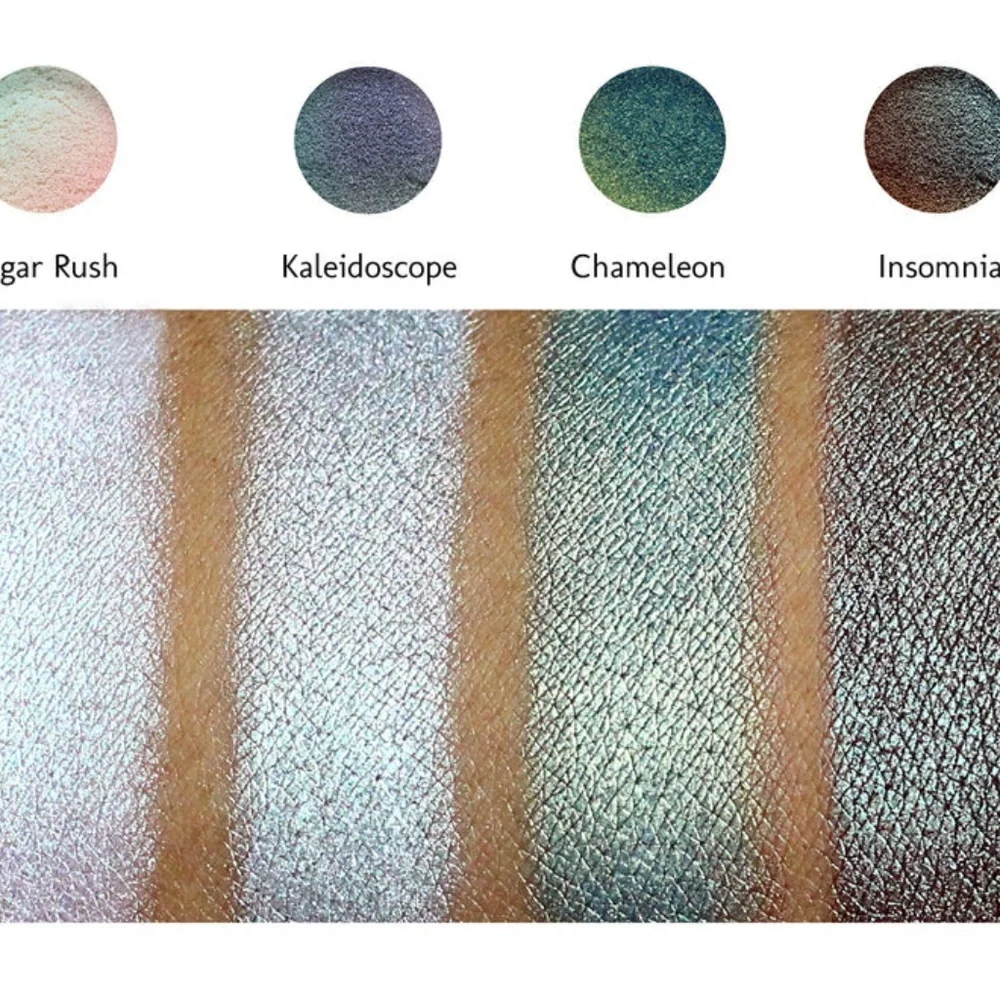 New NIB Makeup Geek 2 piece Kaleidoscope duo chrome pigment & lip glaze …
